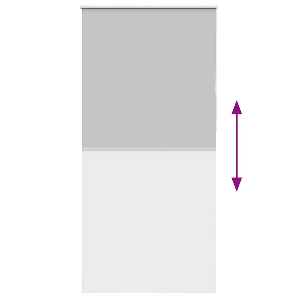 Roller Blind Blackout Light Grey 100x230 cm Fabric Width 95.7 cm Polyester