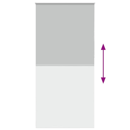 Roller Blind Blackout Light Grey 100x230 cm Fabric Width 95.7 cm Polyester