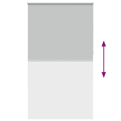 Roller Blind Blackout Light Grey 130x230 cm Fabric Width 126.6 cm Polyester