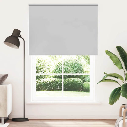 Roller Blind Blackout Light Grey 145x230 cm Fabric Width 141.6 cm Polyester