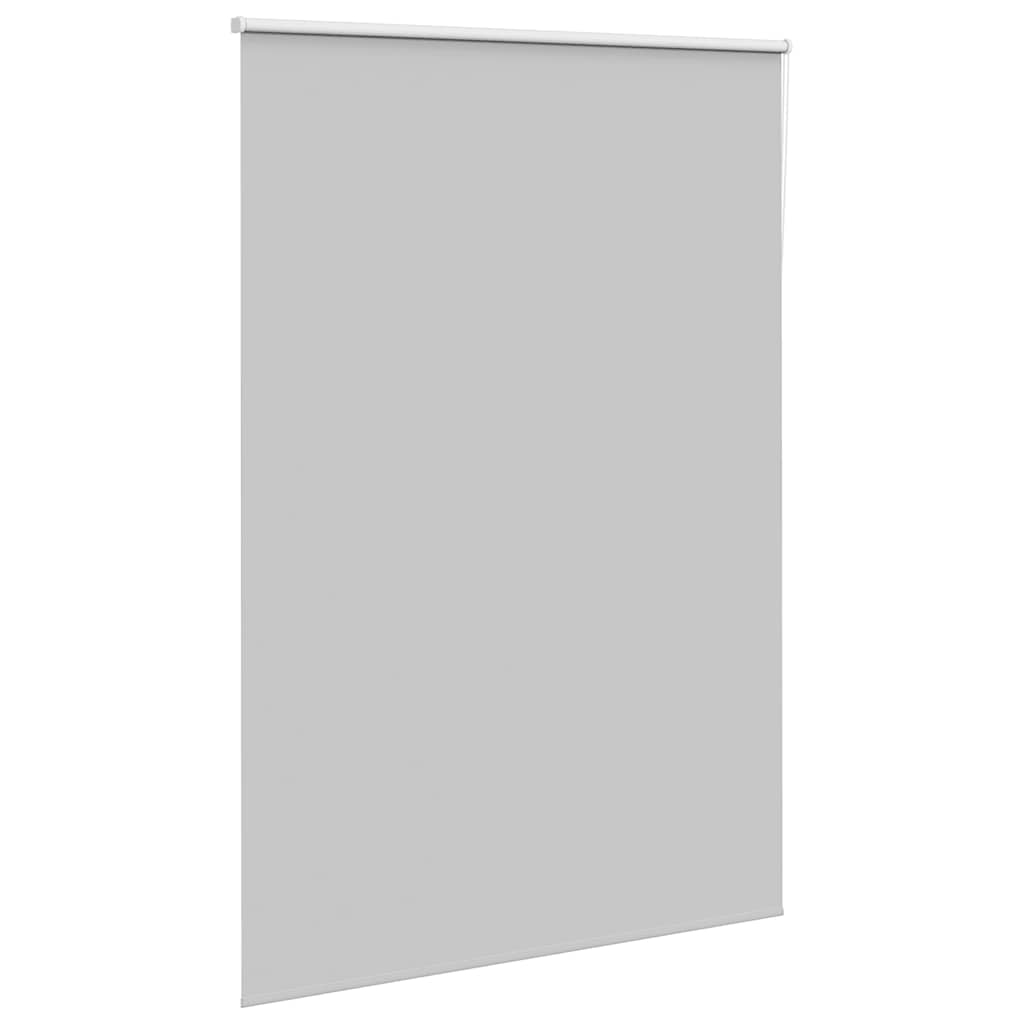 Roller Blind Blackout Light Grey 150x230 cm Fabric Width 146.6 cm Polyester