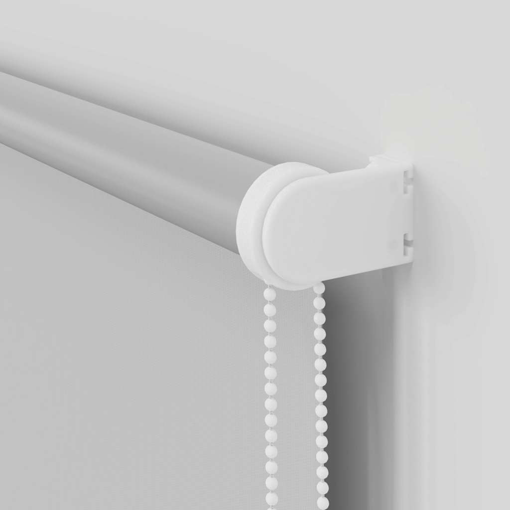 Roller Blind Blackout Light Grey 150x230 cm Fabric Width 146.6 cm Polyester