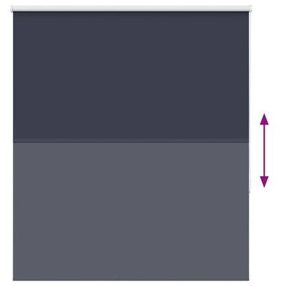 Roller Blind Blackout Marine 120x130 cm Fabric Width 116.6 cm Polyester