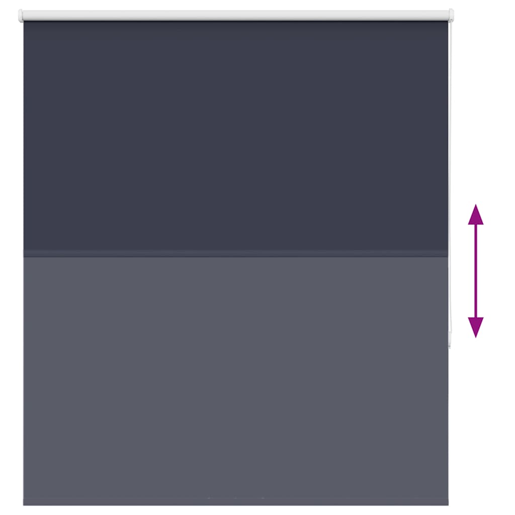Roller Blind Blackout Marine 130x130 cm Fabric Width 126.6 cm Polyester