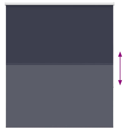 Roller Blind Blackout Marine 140x130 cm Fabric Width 136.6 cm Polyester