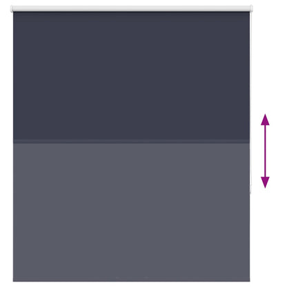 Roller Blind Blackout Marine 140x150 cm Fabric Width 136.6 cm Polyester