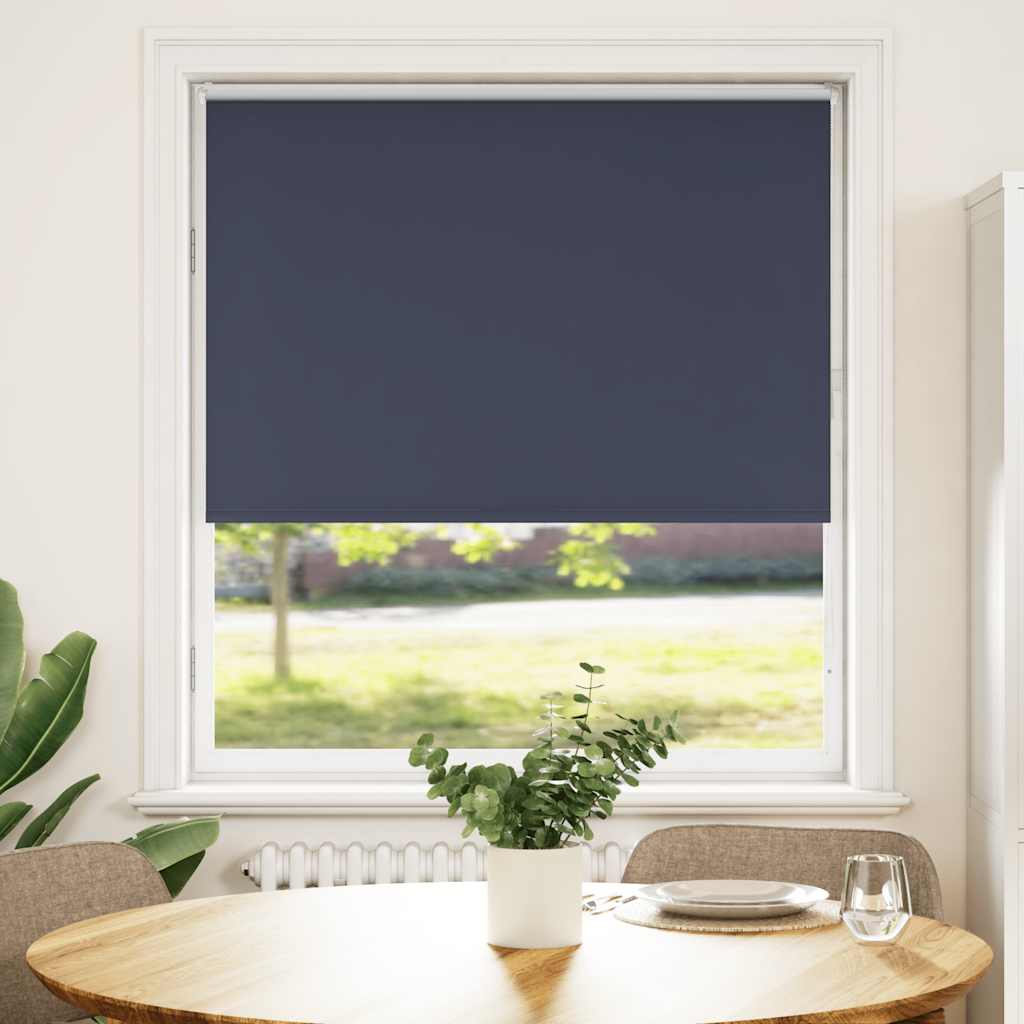 Roller Blind Blackout Marine 100x175 cm Fabric Width 95.7 cm Polyester