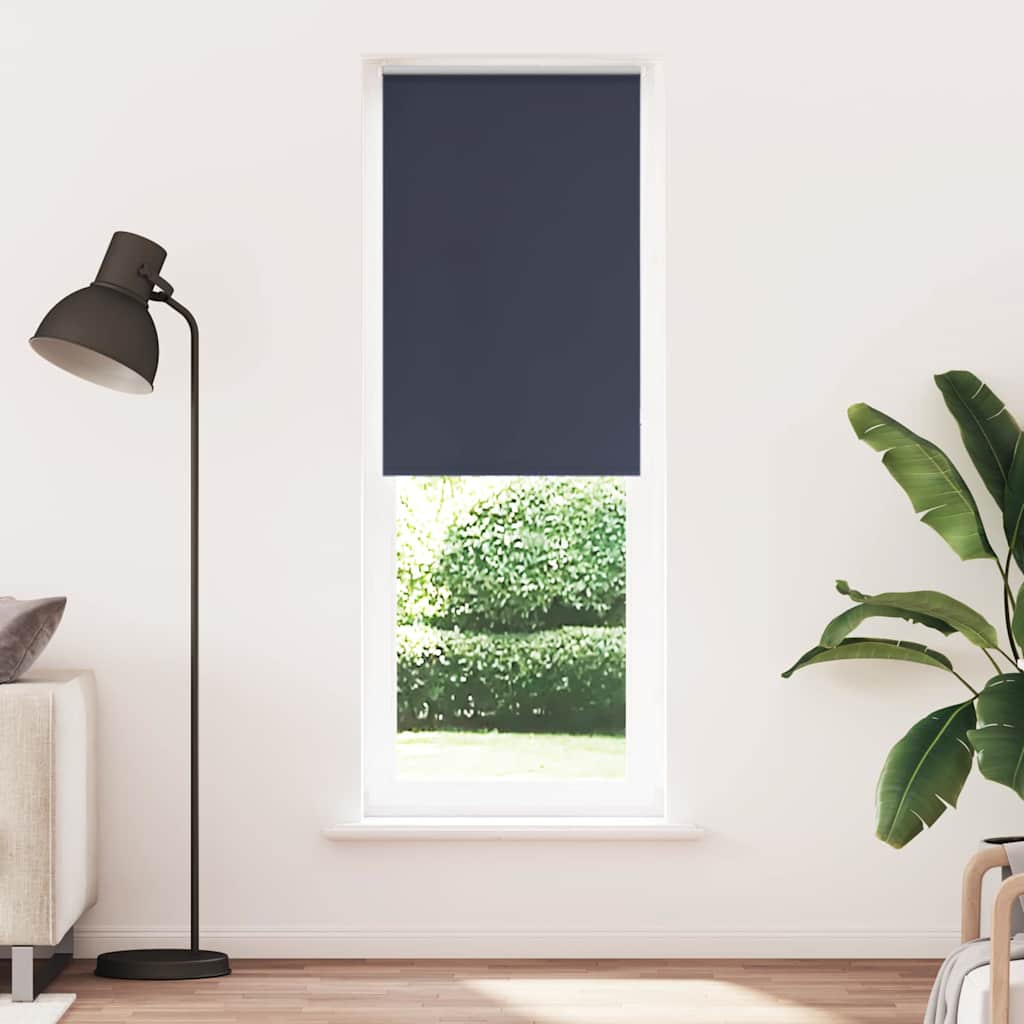 Roller Blind Blackout Marine 75x210 cm Fabric Width 70.7 cm Polyester