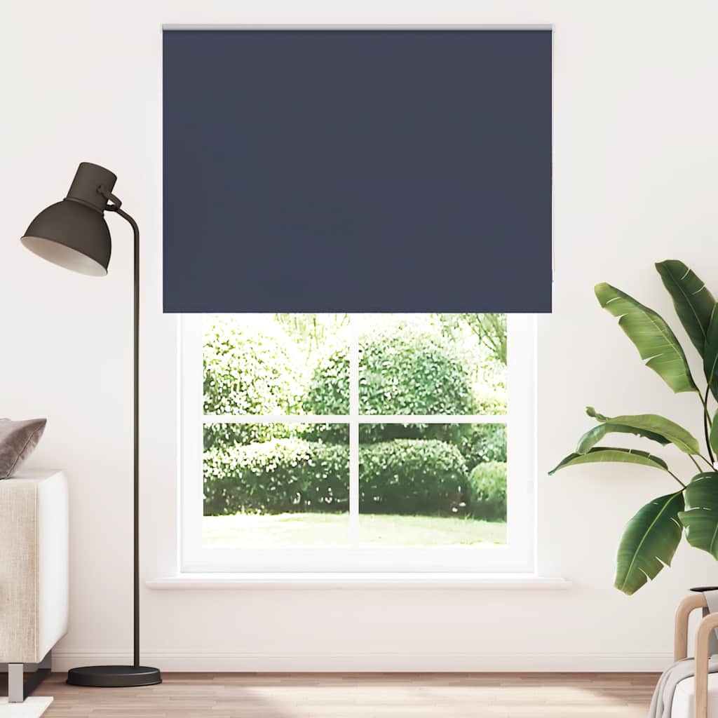 Roller Blind Blackout Marine 145x230 cm Fabric Width 141.6 cm Polyester