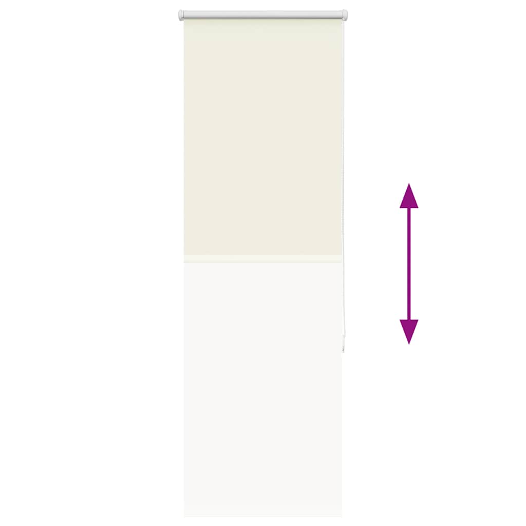 Roller Blind Blackout Off White 45x130 cm Fabric Width 40.7 cm Polyester