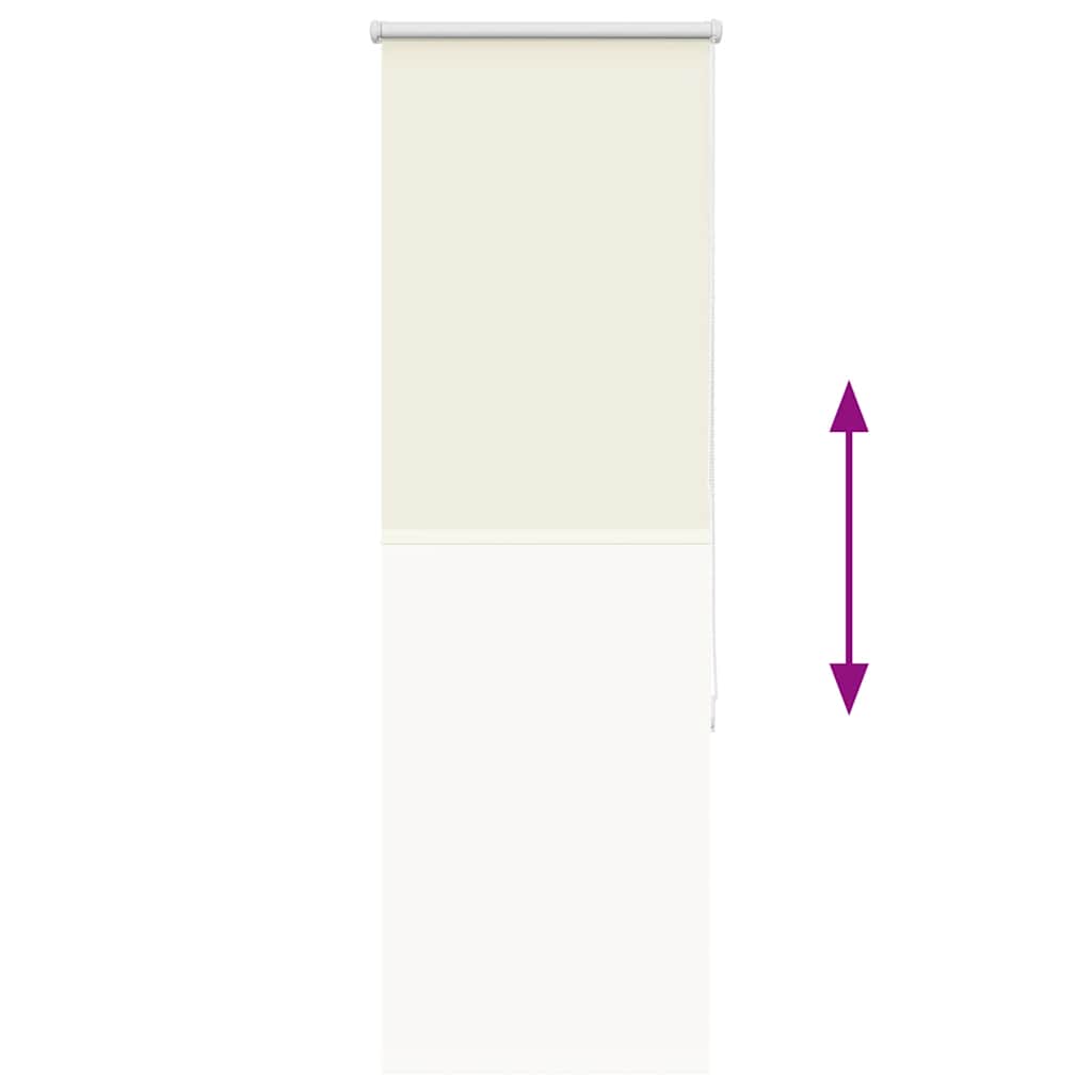 Roller Blind Blackout Off White 55x130 cm Fabric Width 50.7 cm Polyester