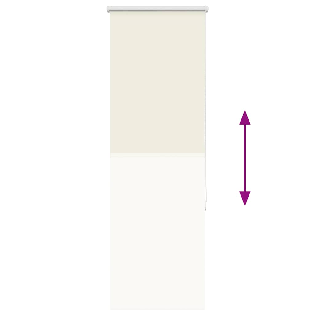 Roller Blind Blackout Off White 60x130 cm Fabric Width 55.7 cm Polyester
