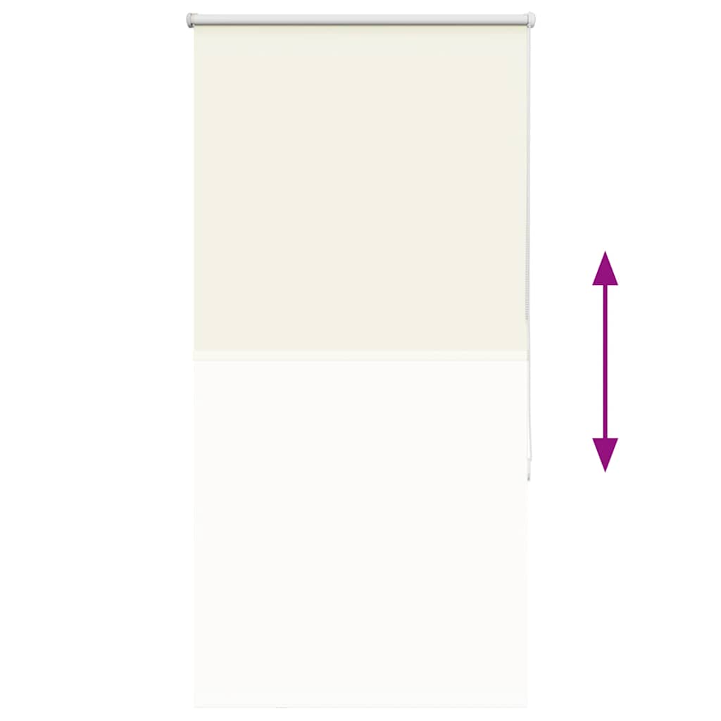 Roller Blind Blackout Off White 70x130 cm Fabric Width 65.7 cm Polyester