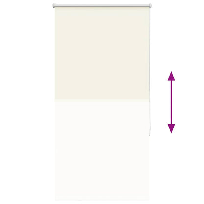 Roller Blind Blackout Off White 70x130 cm Fabric Width 65.7 cm Polyester