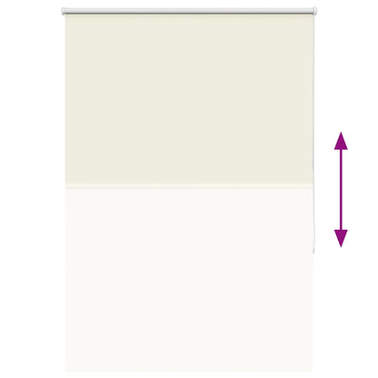 Roller Blind Blackout Off White 105x130 cm Fabric Width 100.7 cm Polyester