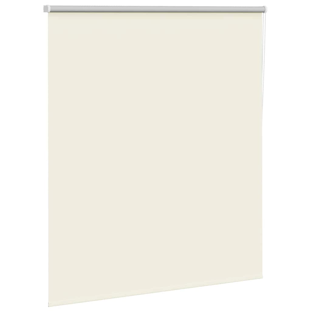 Roller Blind Blackout Off White 125x130 cm Fabric Width 121.6 cm Polyester