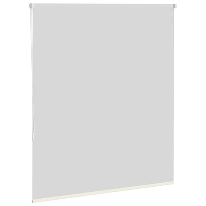 Roller Blind Blackout Off White 130x130 cm Fabric Width 126.6 cm Polyester