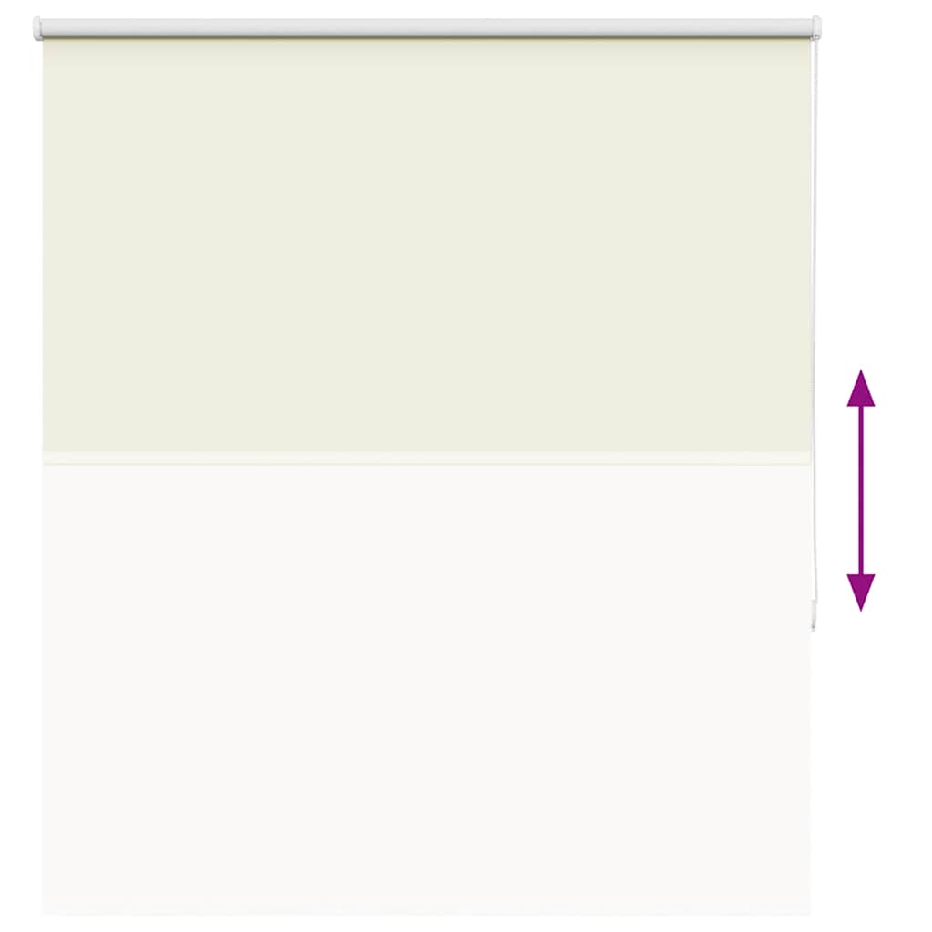 Roller Blind Blackout Off White 135x130 cm Fabric Width 131.6 cm Polyester