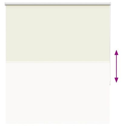 Roller Blind Blackout Off White 135x130 cm Fabric Width 131.6 cm Polyester