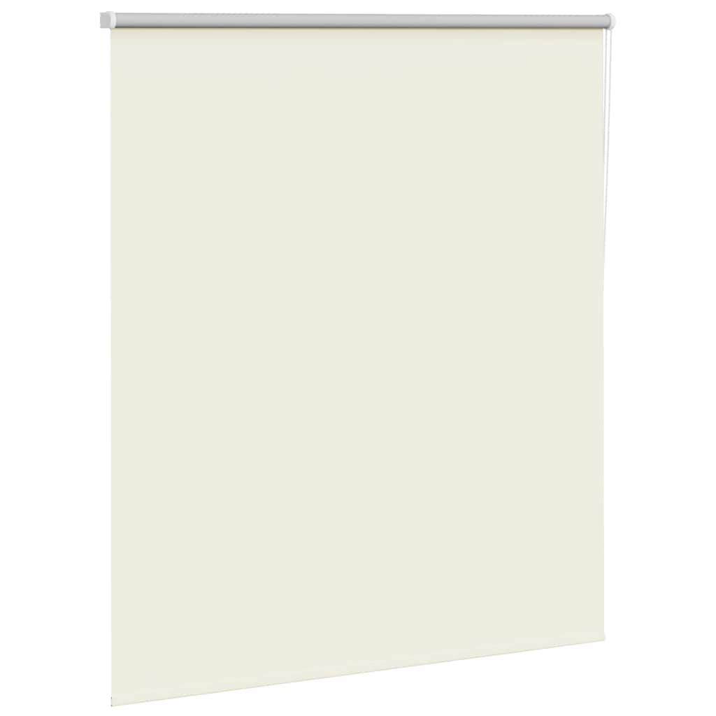 Roller Blind Blackout Off White 140x130 cm Fabric Width 136.6 cm Polyester