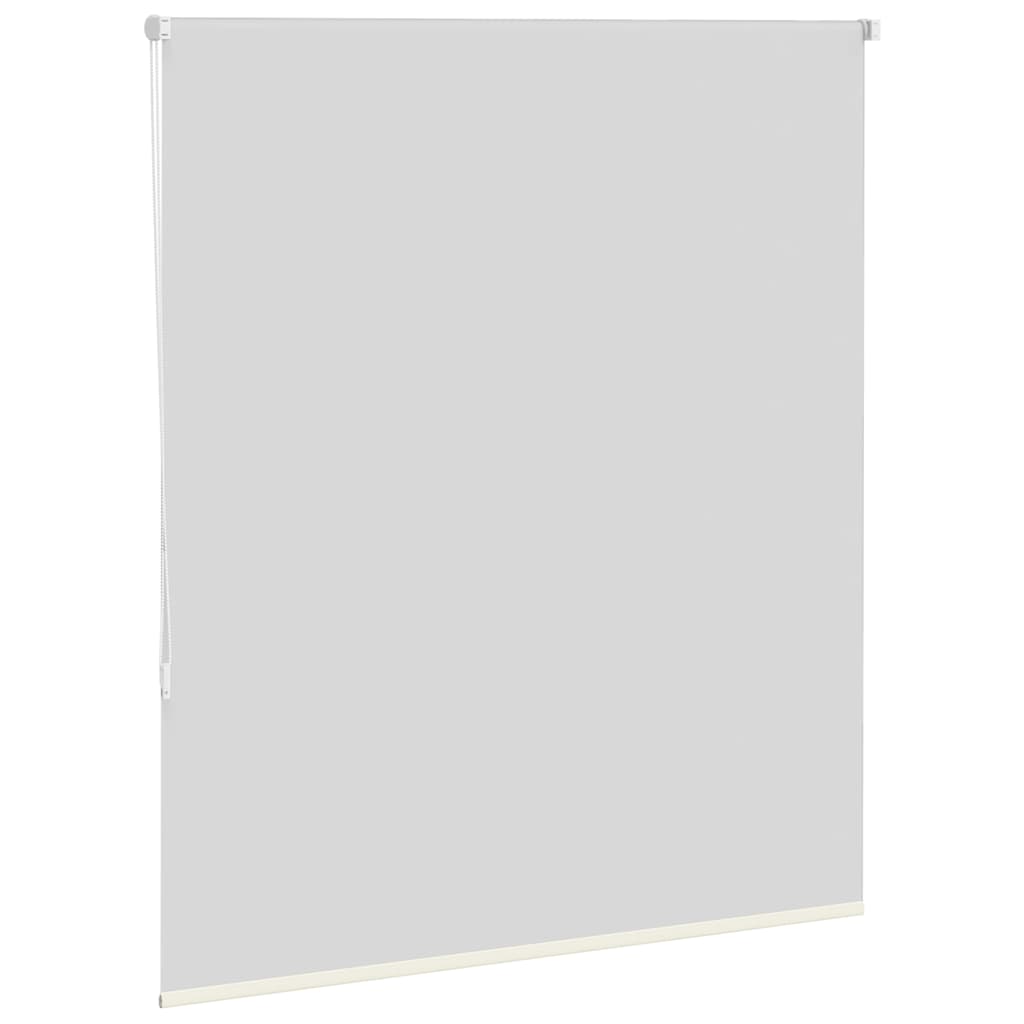 Roller Blind Blackout Off White 140x130 cm Fabric Width 136.6 cm Polyester