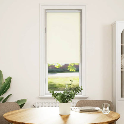 Roller Blind Blackout Off White 45x150 cm Fabric Width 40.7 cm Polyester
