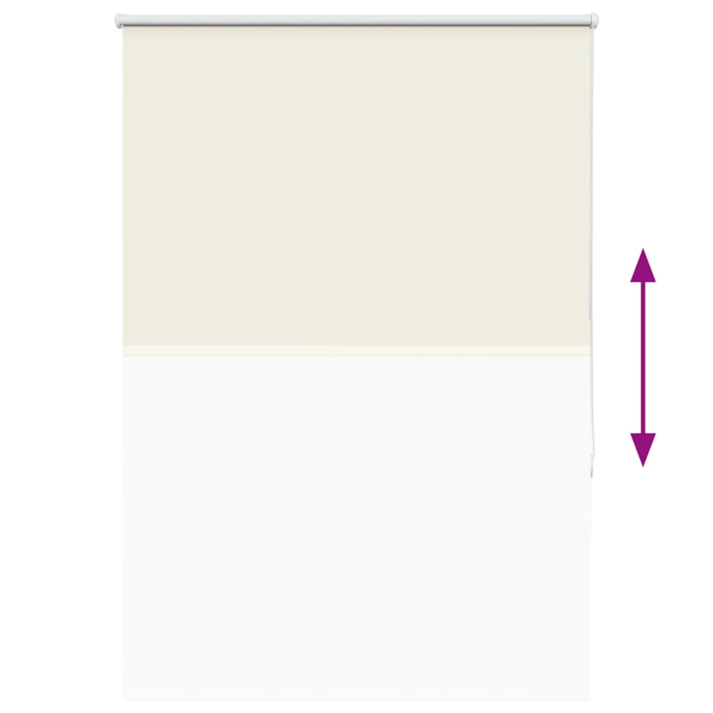Roller Blind Blackout Off White 90x150 cm Fabric Width 85.7 cm Polyester
