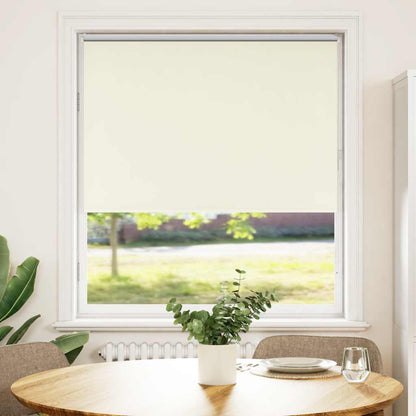 Roller Blind Blackout Off White 105x150 cm Fabric Width 100.7 cm Polyester