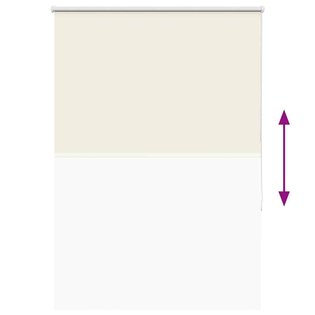Roller Blind Blackout Off White 105x150 cm Fabric Width 100.7 cm Polyester