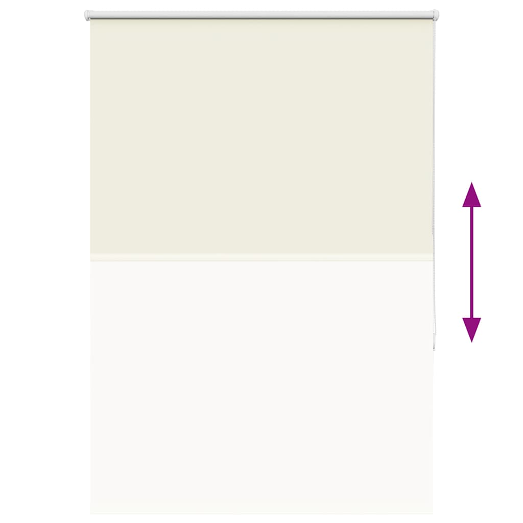 Roller Blind Blackout Off White 110x150 cm Fabric Width 105.7 cm Polyester