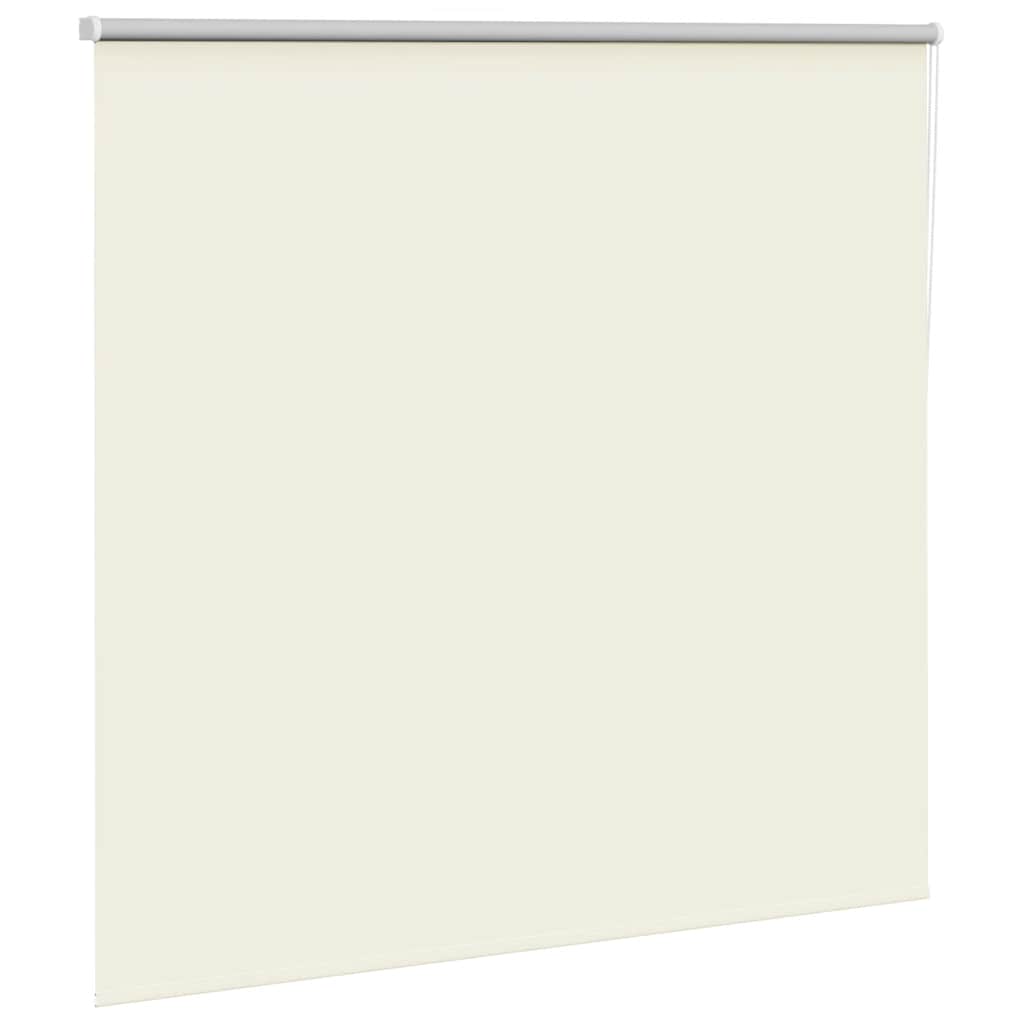 Roller Blind Blackout Off White 150x150 cm Fabric Width 146.6 cm Polyester