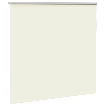 Roller Blind Blackout Off White 150x150 cm Fabric Width 146.6 cm Polyester