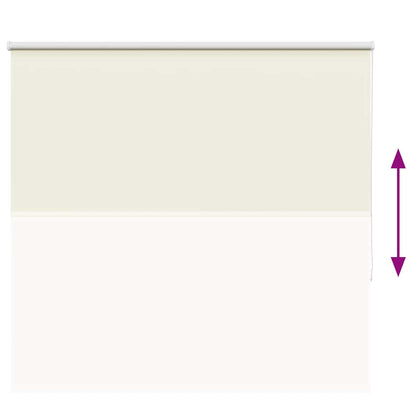 Roller Blind Blackout Off White 150x150 cm Fabric Width 146.6 cm Polyester