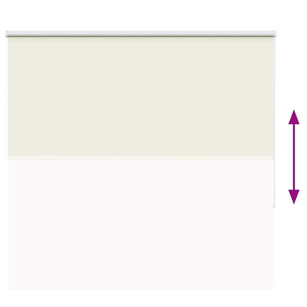 Roller Blind Blackout Off White 155x150 cm Fabric Width 151.6 cm Polyester