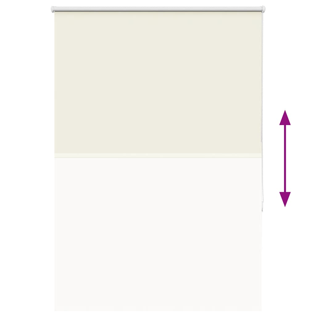 Roller Blind Blackout Off White 95x175 cm Fabric Width 90.7 cm Polyester