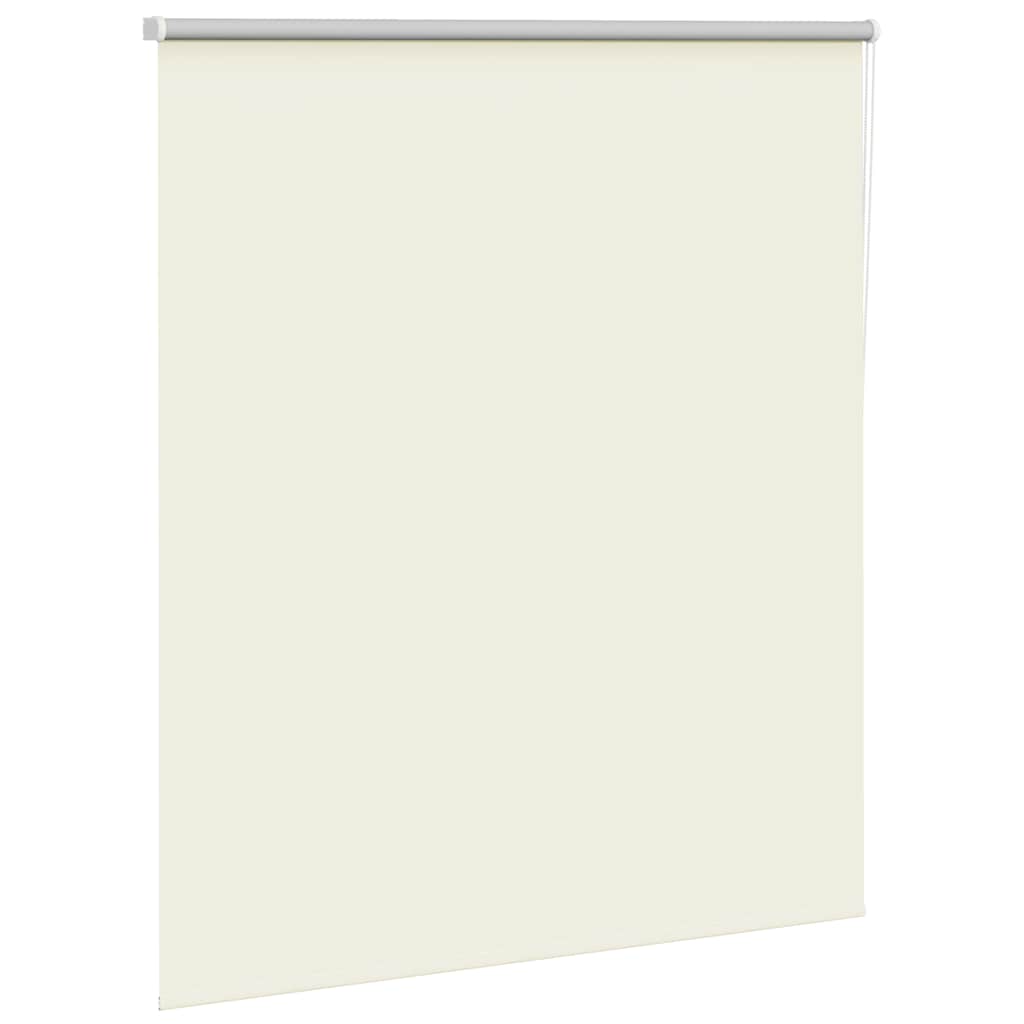 Roller Blind Blackout Off White 130x175 cm Fabric Width 126.6 cm Polyester