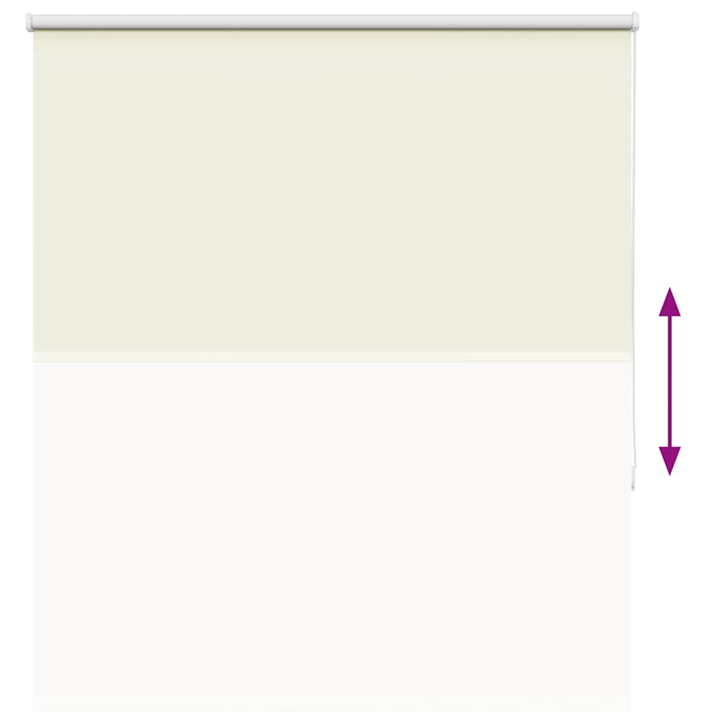Roller Blind Blackout Off White 130x175 cm Fabric Width 126.6 cm Polyester