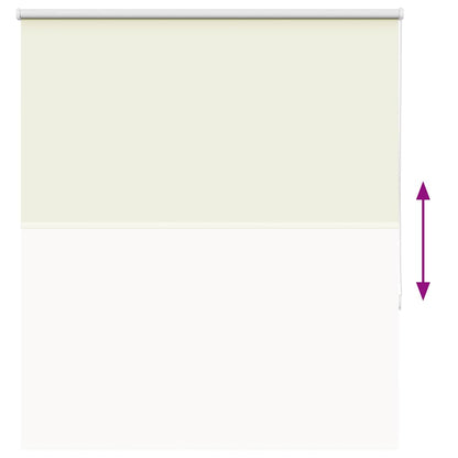 Roller Blind Blackout Off White 140x175 cm Fabric Width 136.6 cm Polyester