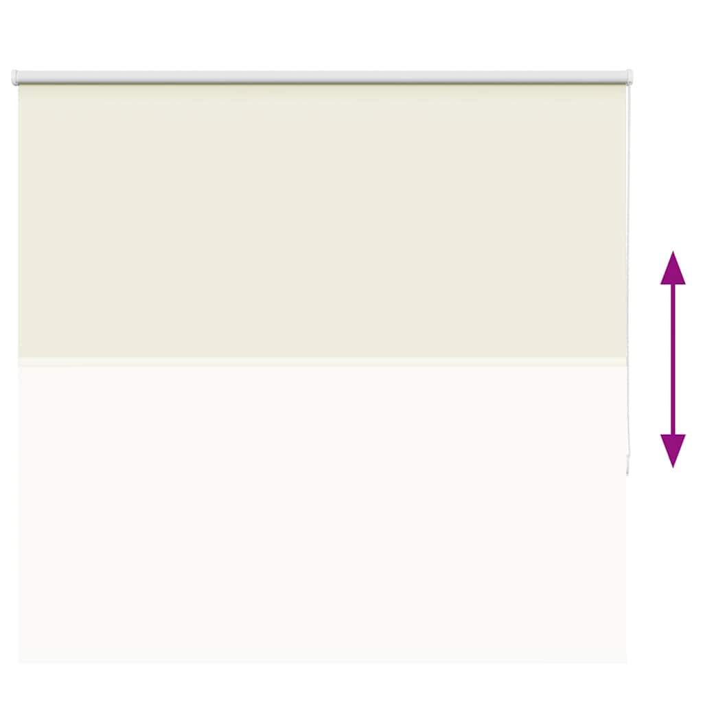 Roller Blind Blackout Off White 150x175 cm Fabric Width 146.6 cm Polyester