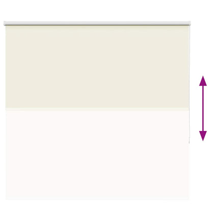 Roller Blind Blackout Off White 150x175 cm Fabric Width 146.6 cm Polyester