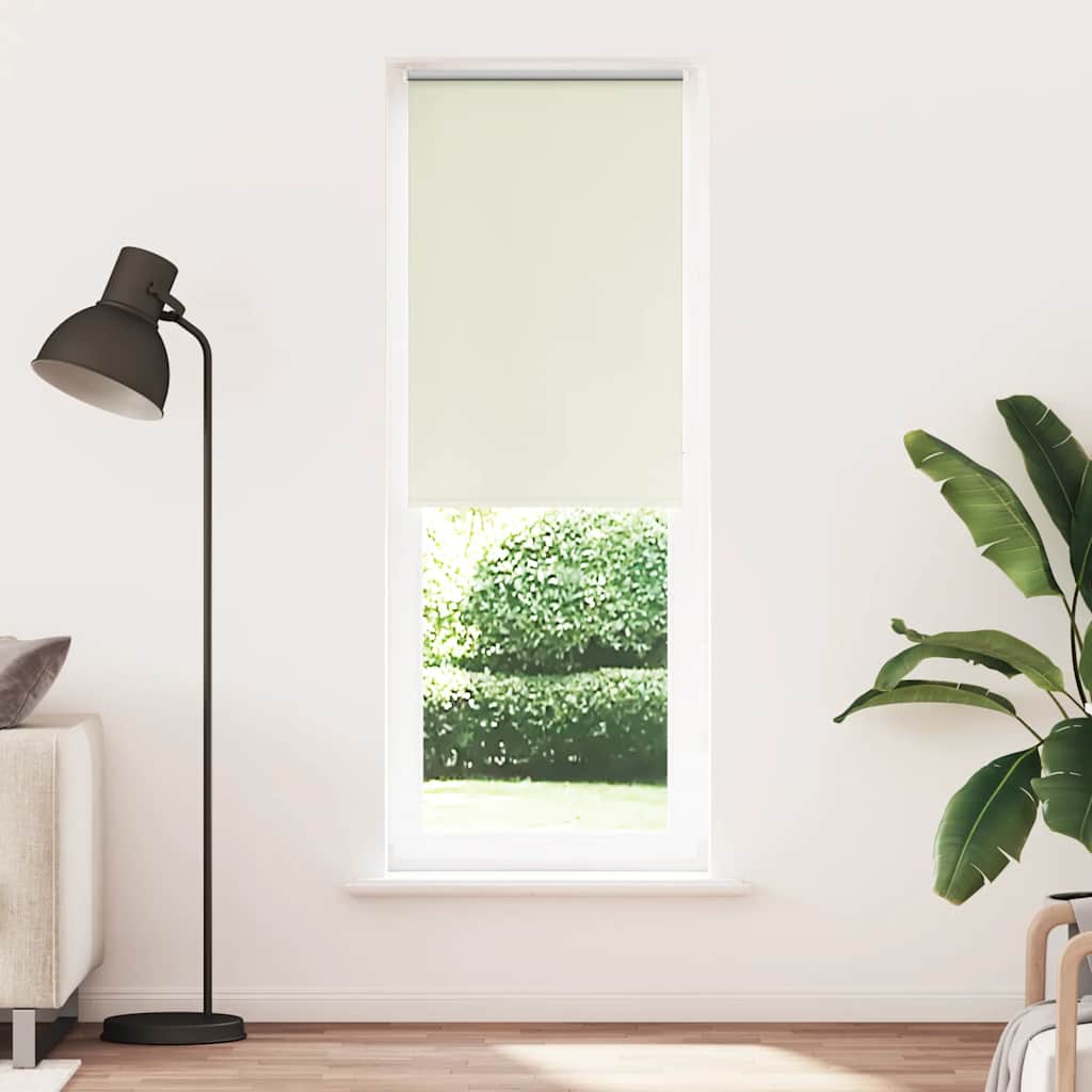 Roller Blind Blackout Off White 75x210 cm Fabric Width 70.7 cm Polyester