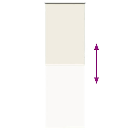 Roller Blind Blackout Off White 75x210 cm Fabric Width 70.7 cm Polyester