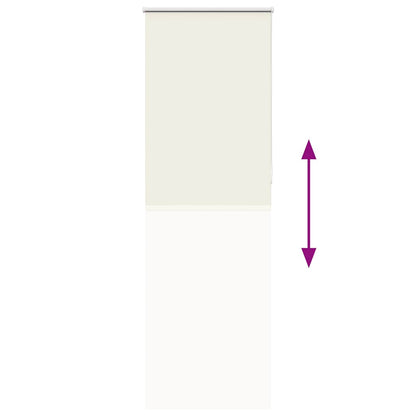 Roller Blind Blackout Off White 85x210 cm Fabric Width 80.7 cm Polyester