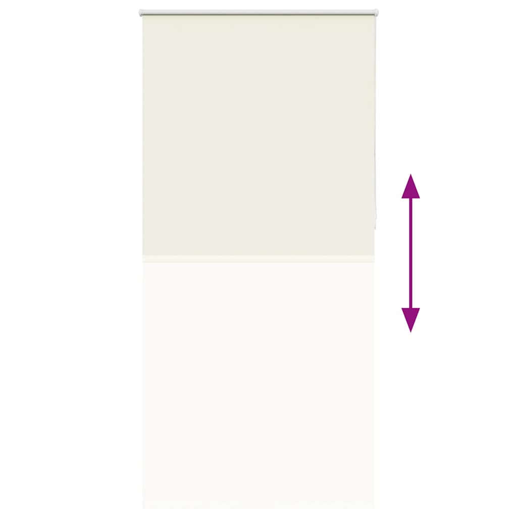 Roller Blind Blackout Off White 90x210 cm Fabric Width 85.7 cm Polyester
