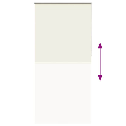 Roller Blind Blackout Off White 105x210 cm Fabric Width 100.7 cm Polyester
