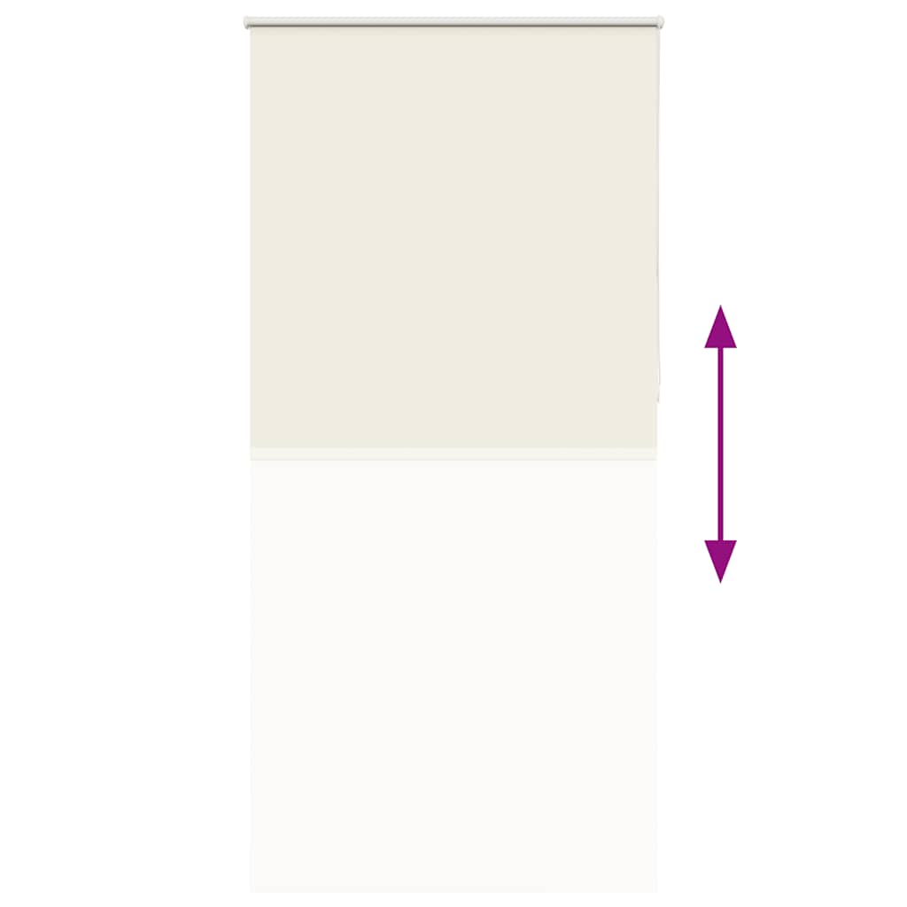 Roller Blind Blackout Off White 110x210 cm Fabric Width 105.7 cm Polyester