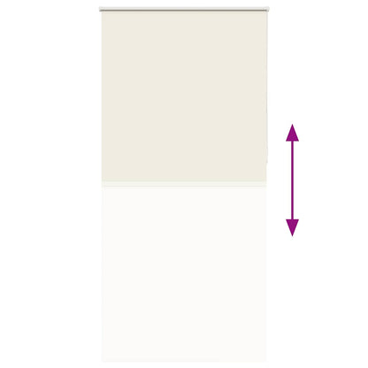 Roller Blind Blackout Off White 110x210 cm Fabric Width 105.7 cm Polyester