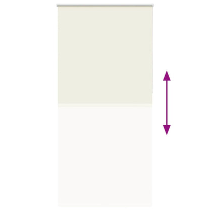 Roller Blind Blackout Off White 115x210 cm Fabric Width 110.7 cm Polyester