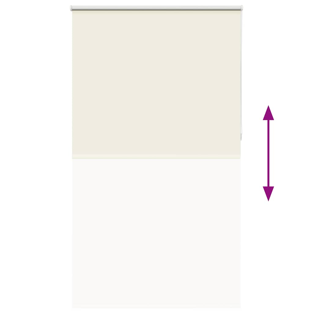 Roller Blind Blackout Off White 140x210 cm Fabric Width 136.6 cm Polyester
