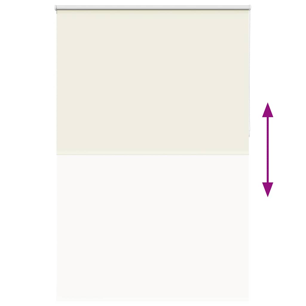 Roller Blind Blackout Off White 160x210 cm Fabric Width 156.6 cm Polyester